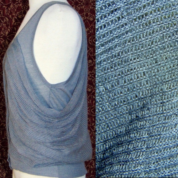 ANN TAYLOR LOFT gray sleeveless knit blouse XS✨ - Picture 4 of 7